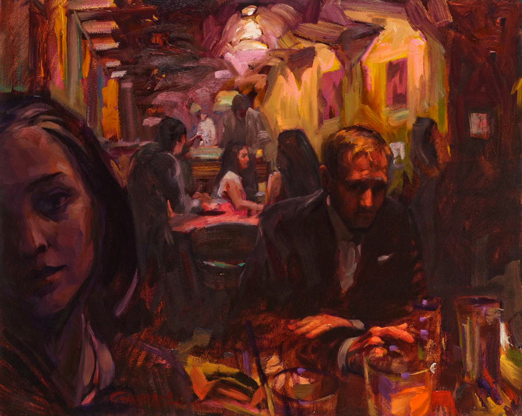 美与激情无处不在艺术家加布里埃尔饱含情绪的的油画作品