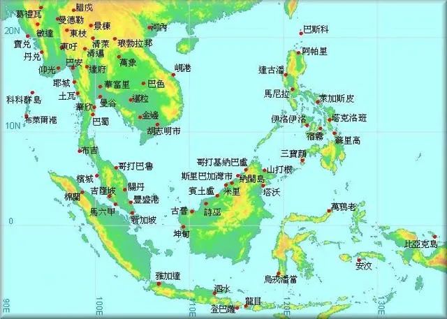 华人在东南亚的分布极广,很多城市和港口最早都是华人开发的